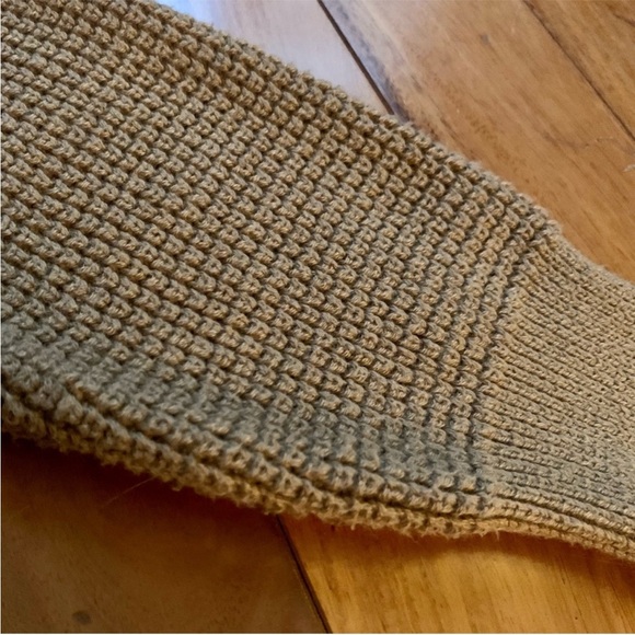 Michael Kors Waffle Knit Sweater Camel Cowl Neck - Picture 6 of 11